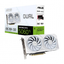 ASUS Dual GeForce RTX™ 5060 Ti 8GB White OC NVIDIA顯示卡